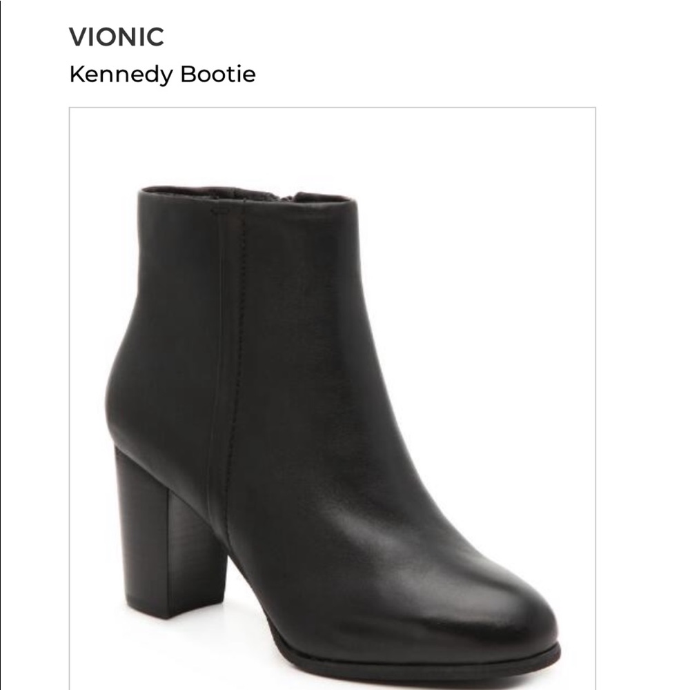 Vionic Kennedy Black Booties